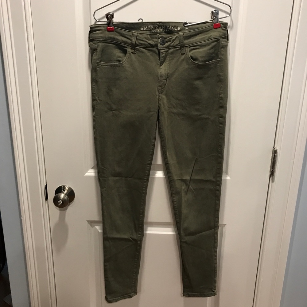 AE Green Jeggings